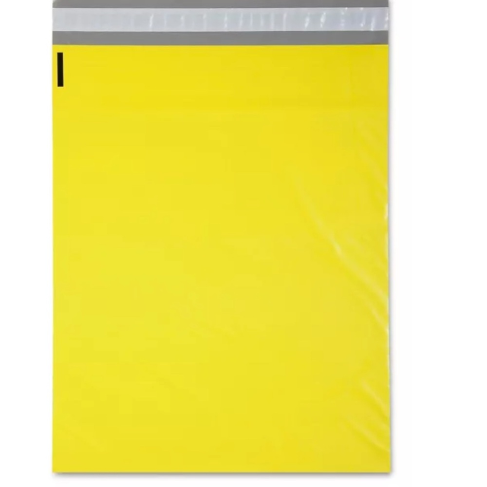 20 10x13 Yellow Plain polymailer